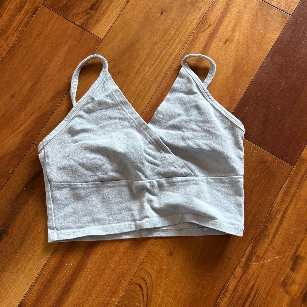 Brandy Melville Light blue Cropped Tank Top